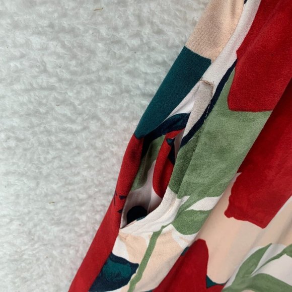 Cuddl Duds Women's Emerald Floral Pullover Sleeveless Maxi Dress Size L 8663 - Picture 4 of 10